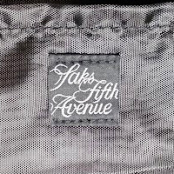 Saks 5th Avenue Large Metallic Jade Green Tote Bag - Picture 8 of 8